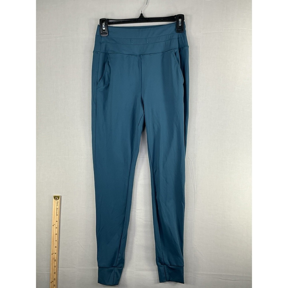 HALARA High Waisted Navy Leggings with Cutout Details and Pockets Size S 7/8
